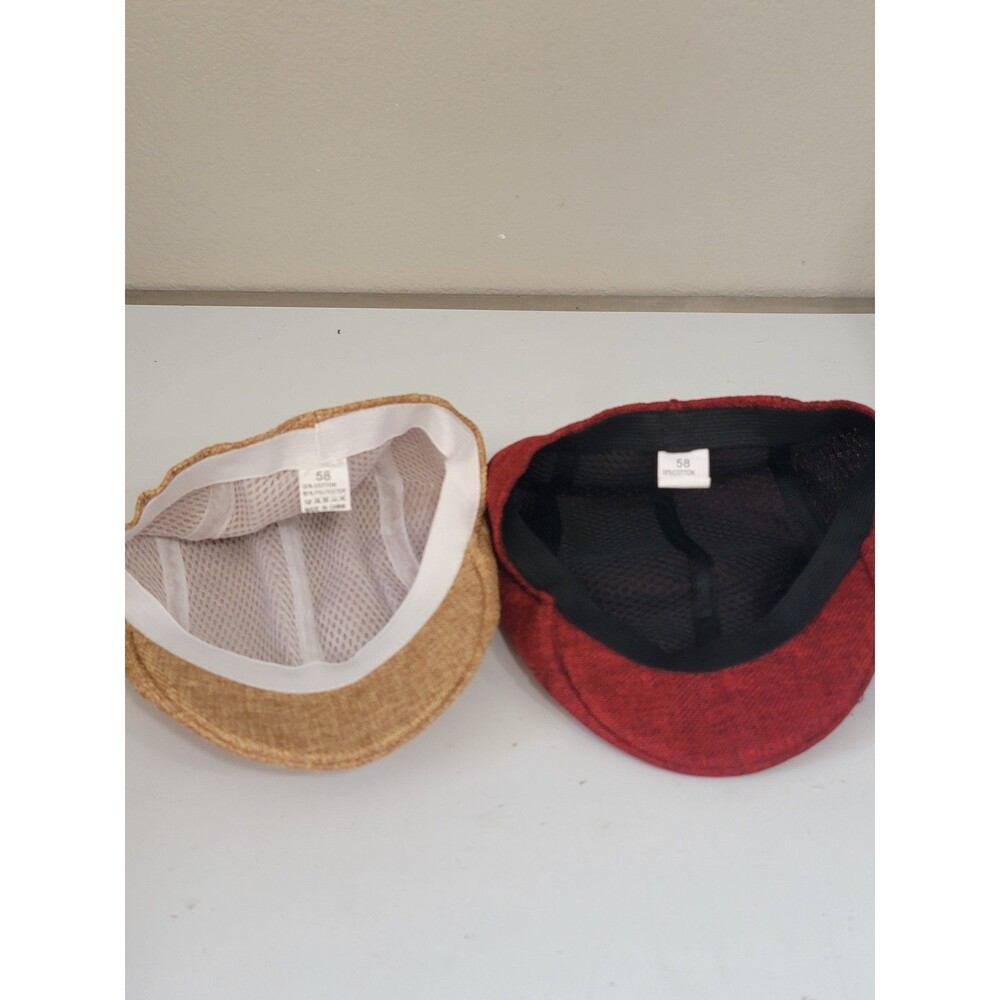 Textured Flat Cap Breathable Cotton Blend Newsboy Ivy Hat - One Size New - Picture 4 of 7